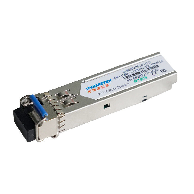 Ethernet SFP BIDI 40km 1310/1550nm 155M SM LC DFB DOM Optik Alıcı Modülü