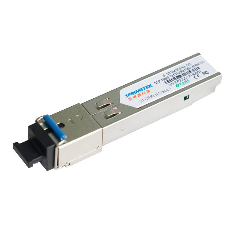 155M Uyumlu Juniper/Arista SFP BIDI 40KM Optik Modül TX1310nm/RX1550nm SC DDM Telsiz