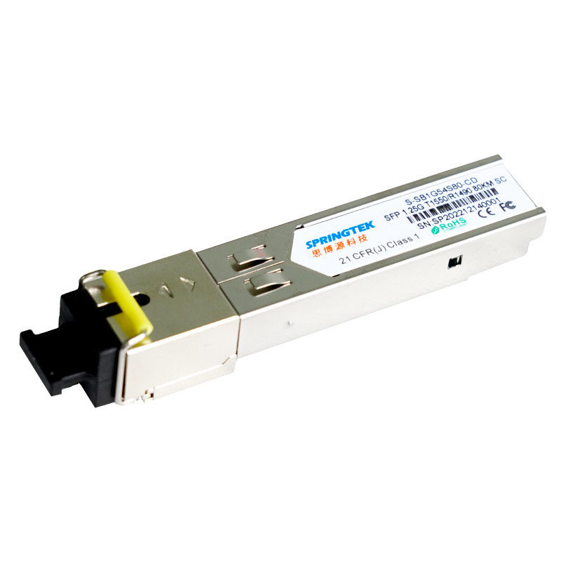 DDM SC Modülü ile Uyumlu Cisco 1.25G BIDI SFP Alıcı Modülü T1550 / R1490nm 80km