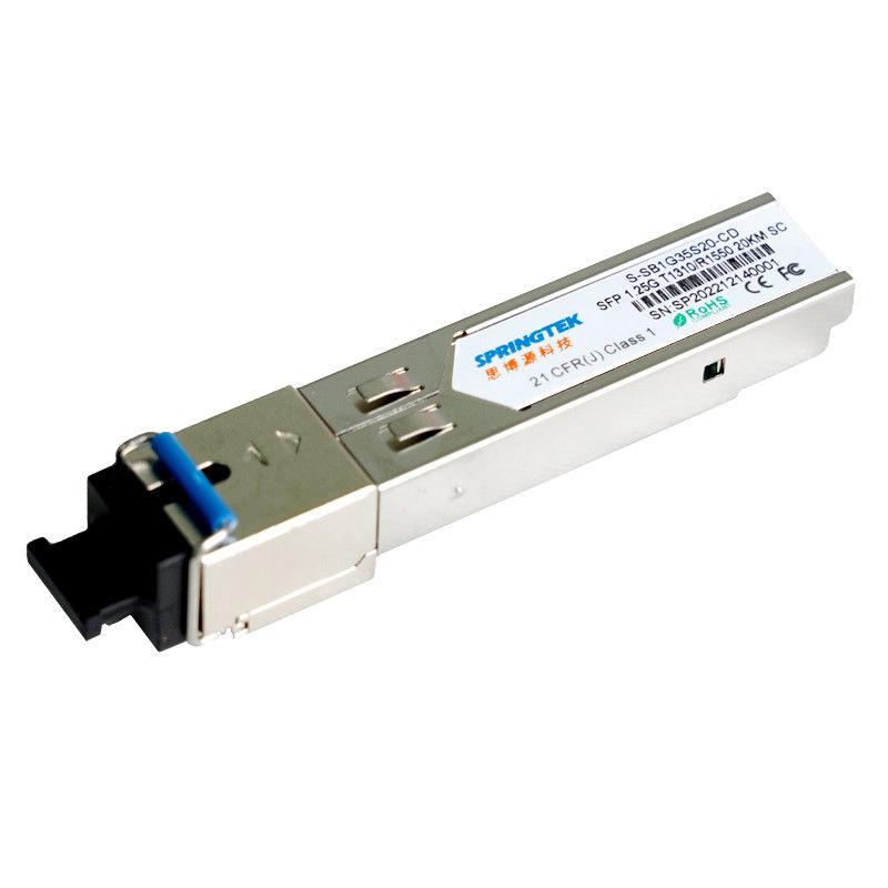 OEM SC BIDI 1.25G Uyumlu Alıcı-Verici T1310/R1550nm 20km SFP Optik Alıcı-Verici Modülü