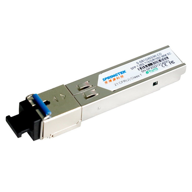 OEM 1.25G SC SFP Uyumlu Alıcı-Verici BIDI T1310/R1550nm, DDM 3km Optik Alıcı Modülü ile