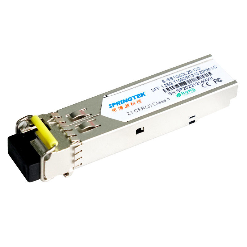 Sıcak Satış SFP Simplex 1.25G 20 km WDM BIDI SFP Modülü Tek Fiber 1550/1310nm SMF Fabrika Fiyatı SFP LC Modülü