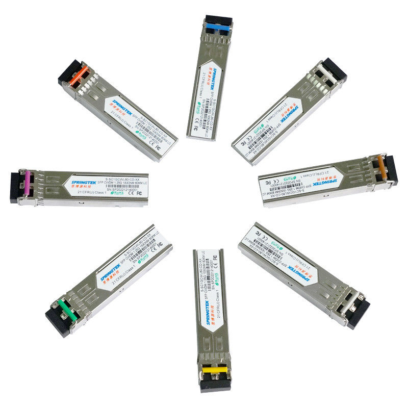 1.25G CWDM1270~1610nm Uyumlu Alıcı SFP LC ER ZR ZR+, DDM Optik Modüllü