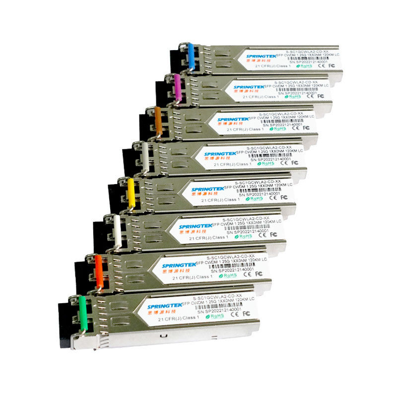 DDM Alıcı Modülü ile OEM Cisco Uyumlu 1270 ~ 1610nm LC 1.25Gbps 120km CWDM SFP