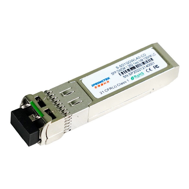 1.25Gbps Uyumlu Brocade/Cisco/Juniper DWDM C17~C61 100km SFP Optik Alıcı Modülü