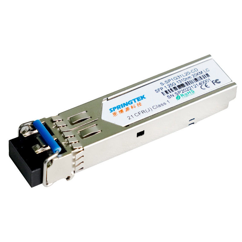 1.25G LX SFP 1310nm 20km 1000BASE-LX Tek Modlu Çift Fiber LC DDM alıcı-verici modülü 1G LX 20km
