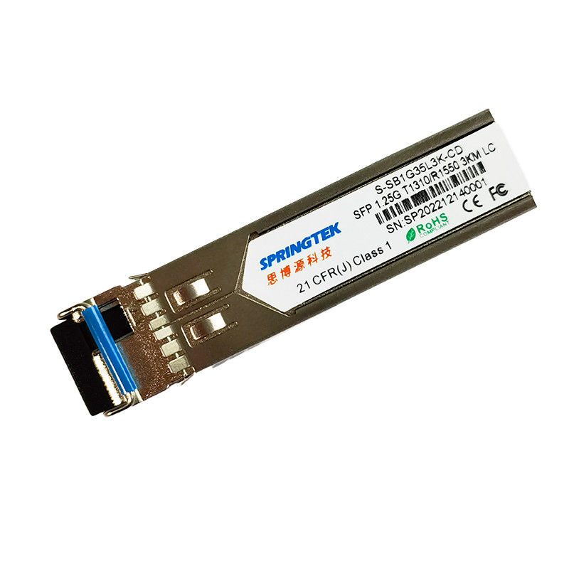 1.25G SFP 3km BIDI Uyumlu Modül TX1310nm/RX1550nm LC, DDM Optik Alıcı Modülü ile