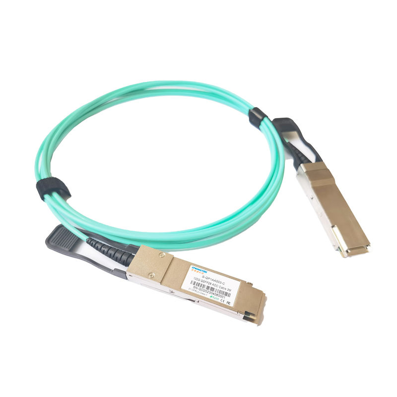Sunucu Odası Ethernet Aktif Optik Kablo 10G /40G / QSFP28 100G AOC 1m 3m 5m 10m 15m 20m Çin Optik Kablo
