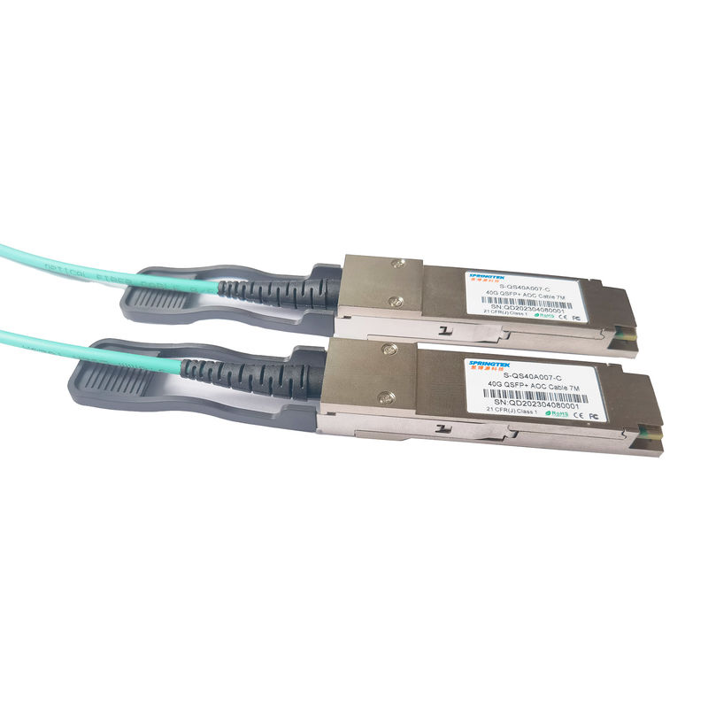 40G QSFP+To QSFP+ AOC Aktif Optik Kablo 7M Uyumlu Arista Alcatel Avaya Nokia