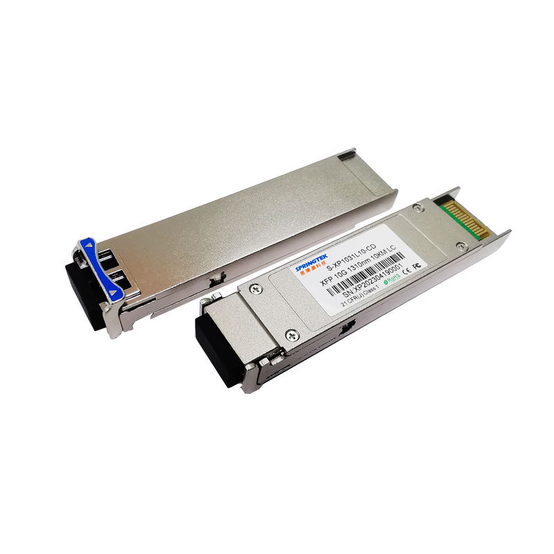 Dell için 10GBASE-LR/LW OC-192/STM-64 DOM Modülü 10G XFP LR Optik Alıcı-Vericiler 1310nm 10km